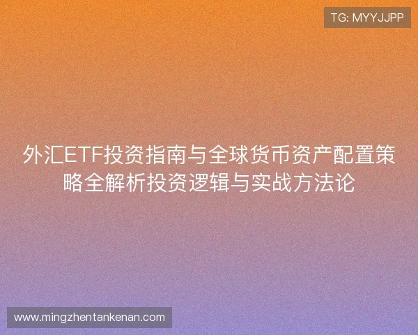 外汇ETF投资指南与全球货币资产配置策略全解析投资逻辑与实战方法论